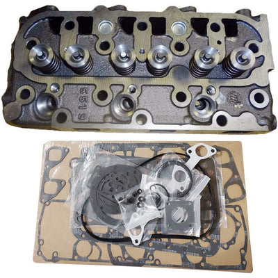 Complete Cylinder Head + Full Gasket Kit For Kubota V1505 Engine F3690-AU KX71-3 KX71H KX91-2 KX91-2S B2910HSD B7820HSD B3030HSD