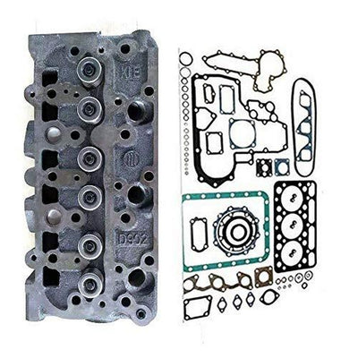 Cylinder Head 1G962-03040 with Valves Spring + Full Gasket Kit for Kubota D902 ZD323