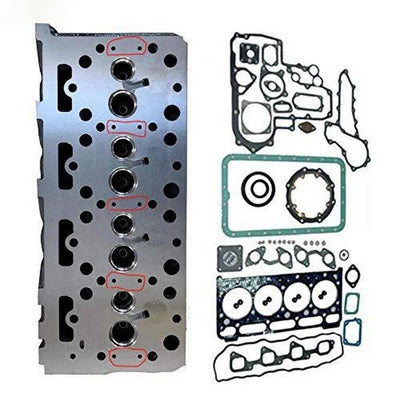 Cylinder Head + Full Gasket Set for Kubota V1702 Engine Type Two