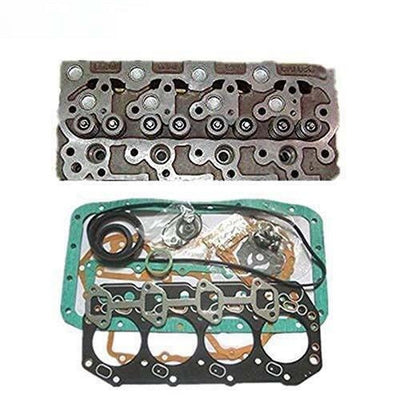 New Complete Diesel Cylinder Head + Full Gasket Set For Kubota V1702 Engine