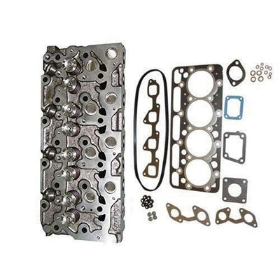 New Complete Cylinder Head With Valves + Upper Gasket Set For Kubota Bobcat 773 337 341 S175 S185 T190 Engine