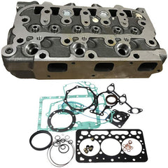 Complete Cylinder Head D1005 With Valves and Springs + Full Gasket for Kubota