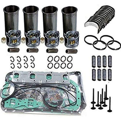 Rebuild Kit W/Pistons Rings Bearings Liners & Gasket Kit For Isuzu 4JA1 2.5 LTR