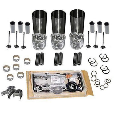 New 3LC1 overhaul rebuild kit for Isuzu Excavator tractor loader diesel engine repair parts full gasket kit liner piston ring bearing set