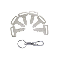 6X Ignition Keys with Key Chain RC101-53630 for Kubota K008 K008-3 KX91-2 KX101 KX121-2 KX151 KX161-2 KX41H R310 R400B R410 R420 R510 R520 KH101 KH151 KH170 KH35H KH41 KH51