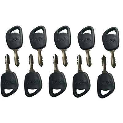 10PCS Ignition Keys Equipment Key GY20680 for John Deere Tractor Stens 430-694 Toro 112-0312 MTD 925-1745 AYP 140403 Toro 112-1615 Kohler 48 340 01-S Sears 140403 Murray 327350MA