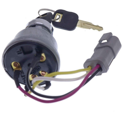 Ignition Switch 142-8858 with 2 Keys for Caterpillar 257B Cat D6T 247B D6R D6T 267B 906 246B 242B 267B 216B 226B