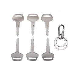 6X Ignition Keys #787 with Key Chain TR261434  for  Komatsu Excavator Dozer Loader Kalmar Dressta Sakai Models 2019