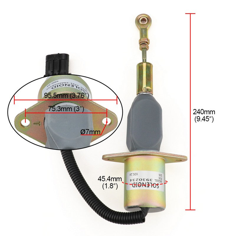 Diesel Shut Down Solenoid 3930234 SA-4335-24  for Cummins