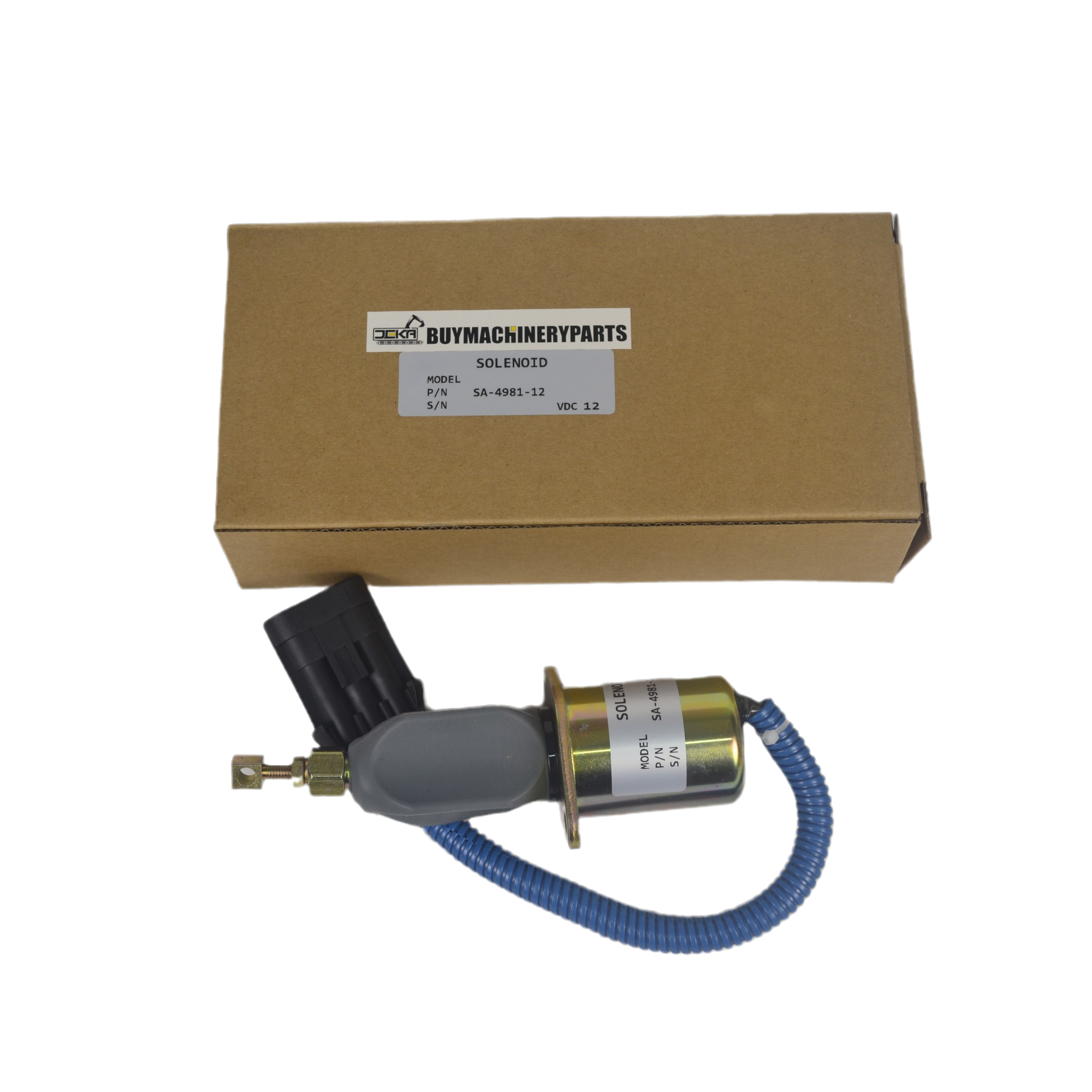 Stop solenoid 3923201 3800723 3931570 Solenoid 12V SA-4981-12 WITH KITS - Buymachineryparts