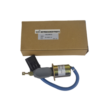 Stop solenoid 3923201 3800723 3931570 Solenoid 12V SA-4981-12 WITH KITS - Buymachineryparts