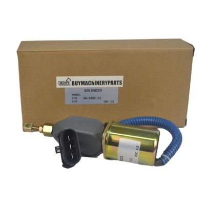 Stop solenoid 3923201 3800723 3931570 Solenoid 12V SA-4981-12 WITH KITS - Buymachineryparts