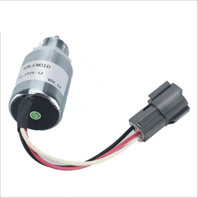 Stop Solenoid PJ7415748 12V Fit for Volvo Excavator EC13 EC15 EC15B EC20 EC20B EC25 EC30 EC35 EC45