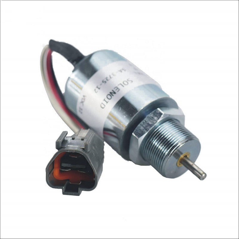 Stop Solenoid PJ7415748 12V Fit for Volvo Excavator EC13 EC15 EC15B EC20 EC20B EC25 EC30 EC35 EC45