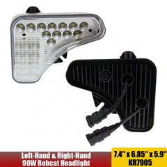 Complete LED Light Kit 7251341 7251340 9829523 Fit for Bobcat Loader A770 S450 S510 S530 S550 S570 S590 S595 S630 S650 S740 S750 S770 S850 T450 T550 T590 T630 T650 T750 T770 T870