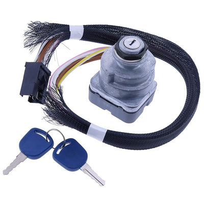 Ignition Switch 81864288 F0NN11N501AA 1100-0962 for New Holland TS100 TS110 TS115 TS125A TS130A TS135A TS6000 TS6020 TS6030 TS90 Case IH Ford 6640 5640 8340 7840 7740 8260 8360 8560+ Series