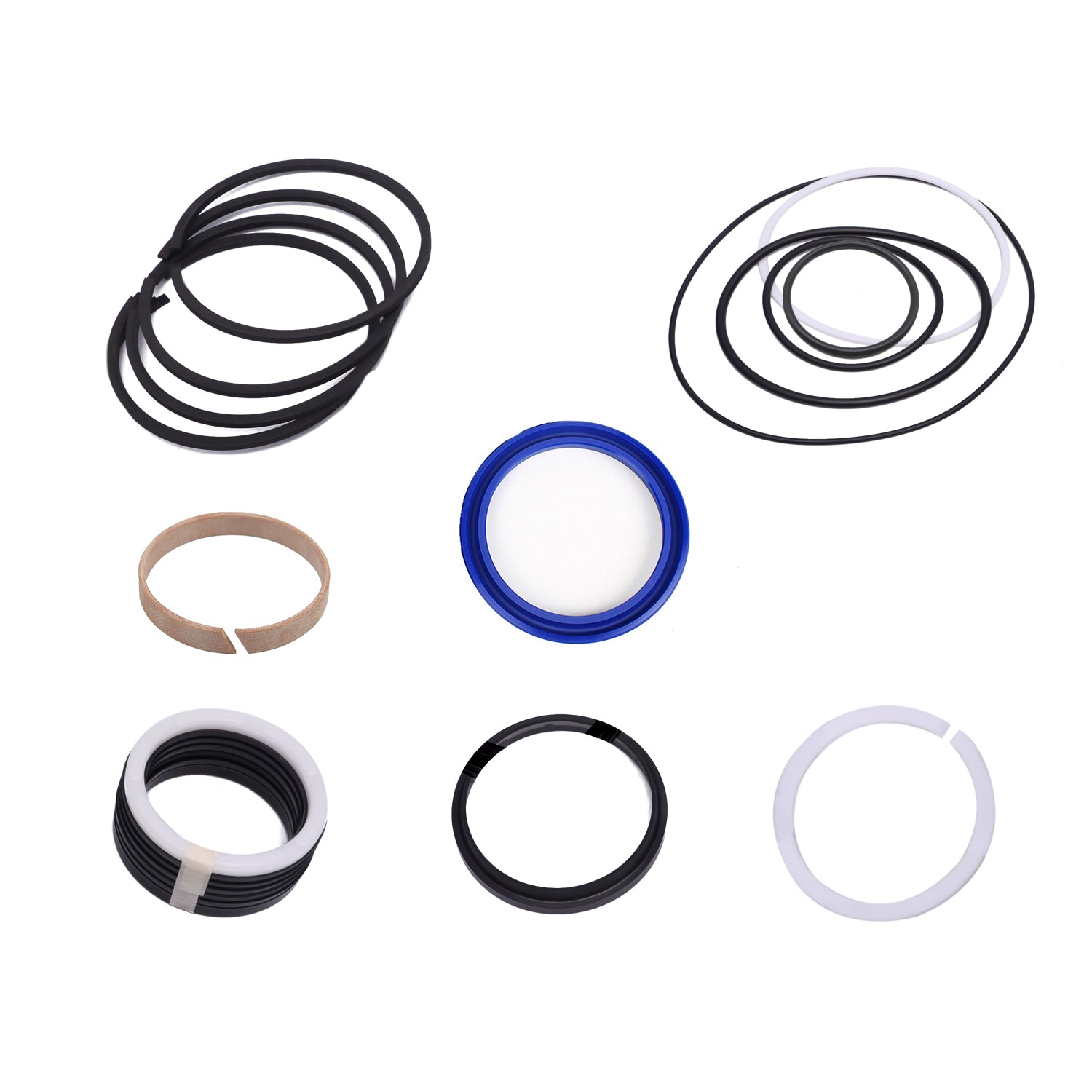 Differential Cylinder 10040856 (DN 80/50) Seal Kit for Schwing Stationary Concrete Pump, Hydraulic Main Oil Cylinder Sealing Kit for Schwing Stetter Concrete Pump