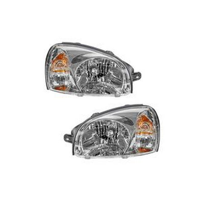 A Pair of Left and Right Headlight HY2502134 HY2503134 for Hyundai Santa Fe 2003-2006