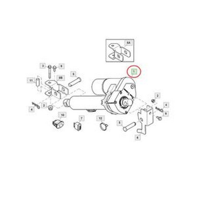 Actuator AM143975 AM141078 for John Deere UTV XUV550 XUV560 XUV560E - Buymachineryparts