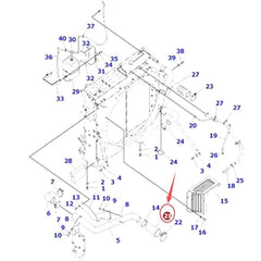 Air Cooling Hose 207-03-76430 for Komatsu PC300-8 PC300HD-8 PC300LC-8 PC350-8 PC350HD-8 PC350LC-8