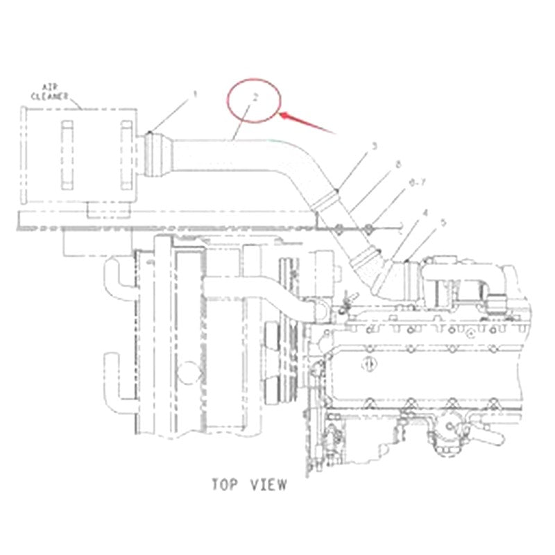 Air Hose 118-9892 for Caterpillar CAT 320B 320BL 320BLN 320BN 320BS Excavator 3116 Engine