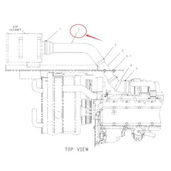 Air Hose 118-9892 for Caterpillar CAT 320B 320BL 320BLN 320BN 320BS Excavator 3116 Engine