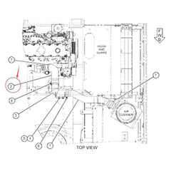 Air Hose 416-4457 for Caterpillar CAT 326D2 329D2 E329D2 330D2 Excavator C7.1 Engine