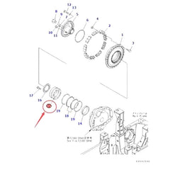 Bearing 17M-09-21130 for Komatsu D155AX-6 D155AX-6A D275A-2 D275A-5 D275A-5D D275A-5R D275AX-5 D275AX-5E0 D275AX-5-KO Original