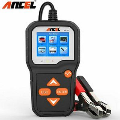 Car Battery Tester Ancel BA301 for 6V 12V Cranking Charging Tester 100 To 2000 CCA Motorcycle Analyzer PK KW600