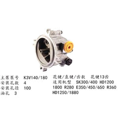 For Caterpillar CAT 450 E450 Excavator Pilot Gear Pump