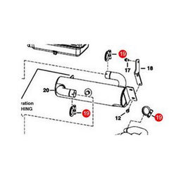 Clamp Exhaust 6682468 for Bobcat Toolcat 5600 - Buymachineryparts