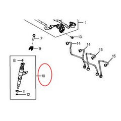 Common Rail Injector  AP52903f or John Deere Engine 4045 6068 Tractor 5080R 5090R 6100D 6225 6230 - Buymachineryparts