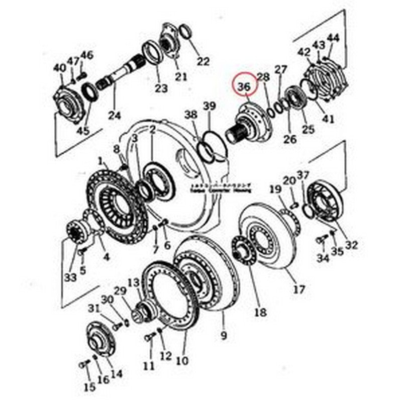 Converter Shaft 154-13-52520 for Komatsu Dozer D85A-21 D85A-21A D85P-21 D85C-21 D85E-21 D85P-21A - Buymachineryparts