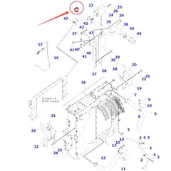 Cooling Hose 207-01-75270 for Komatsu PC300-8 PC300LC-8 PC350-8 PC350LC-8 PC360-8M0 PC390LC-8M0