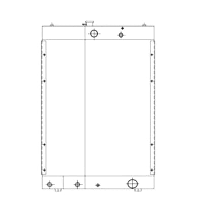 Cooling Water Radiator 76053580 for Hitachi Wheel Loader D150