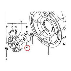 Coupling Hub 3031371 TH105918 for John Deere Engine 4039 4239 Excavator 190 70 70D 80 190E - Buymachineryparts