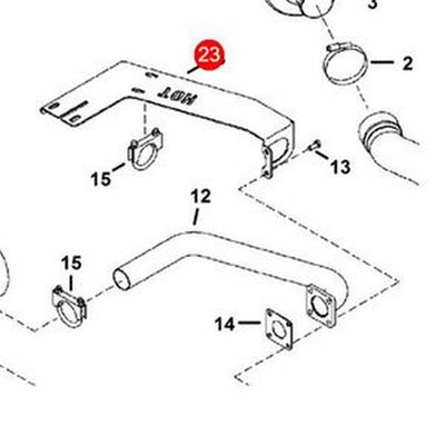 Cover Exhaust 7127718 for Bobcat Excavator 430 - Buymachineryparts