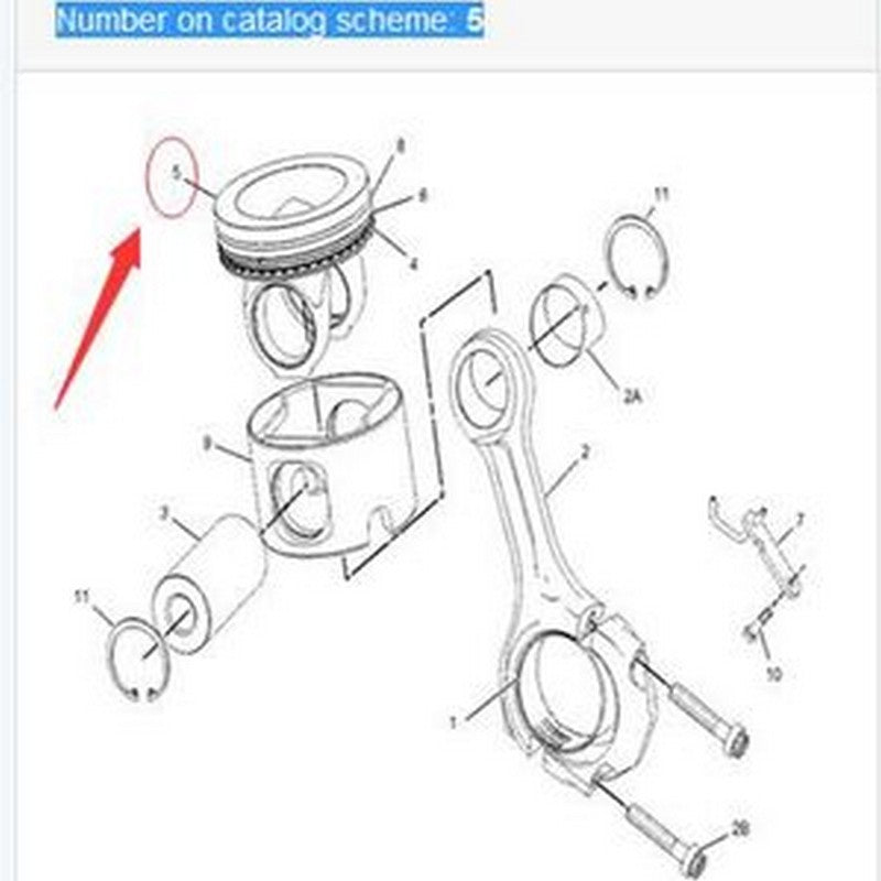 Crown - Piston 238-2701 for Caterpillar CAT Excavator 330D LN Engine C-9 C9 in USA