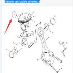 Crown - Piston 238-2701 for Caterpillar CAT Excavator 330D LN Engine C-9 C9 in USA