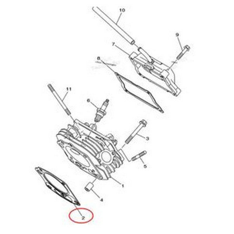Cylinder Head Gasket 7HD-E1181-00-00 for Yamaha Generator EF7200E - Buymachineryparts