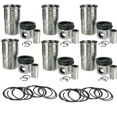 Cylinder Liner Kit 20498544 for Volvo Engine D12A D12D TAD1240GE TWD1240VE Excavator EC330B LC EC360B LC EC460B LC