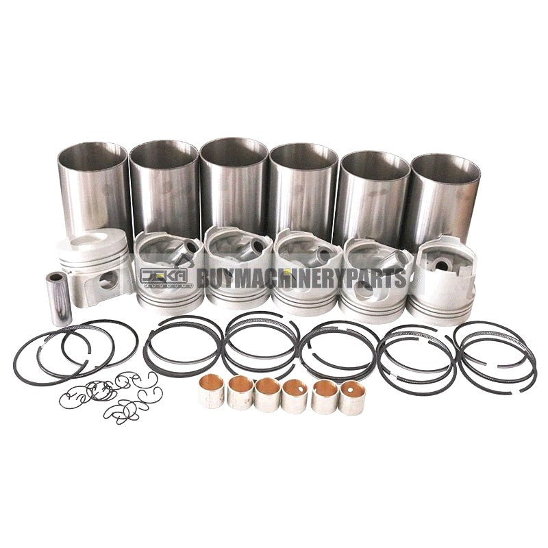 Cylinder Liner Kit for Mitsubishi S6B-TA Engine Caterpillar CAT E650 Excavator