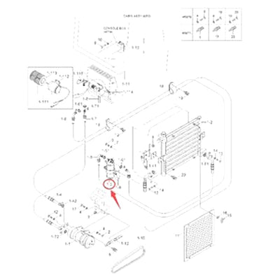 Dryer-Receiver 11M6-54040 for Hyundai Excavator R55-3 R55W-3 R95W-3 R95W3 Original