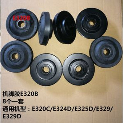 Engine Mounting Rubber Cushion Set 109-9369 109-9349 109-9350 109-9368 for Caterpillar CAT 320B 320C 324D 325D 329D