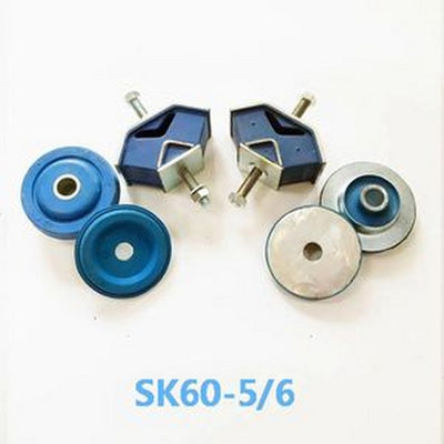 6PCS Engine Mounting Rubber Cushion Feet Bumper for Kobelco Excavator SK60-5 SK60-6 SK60-7