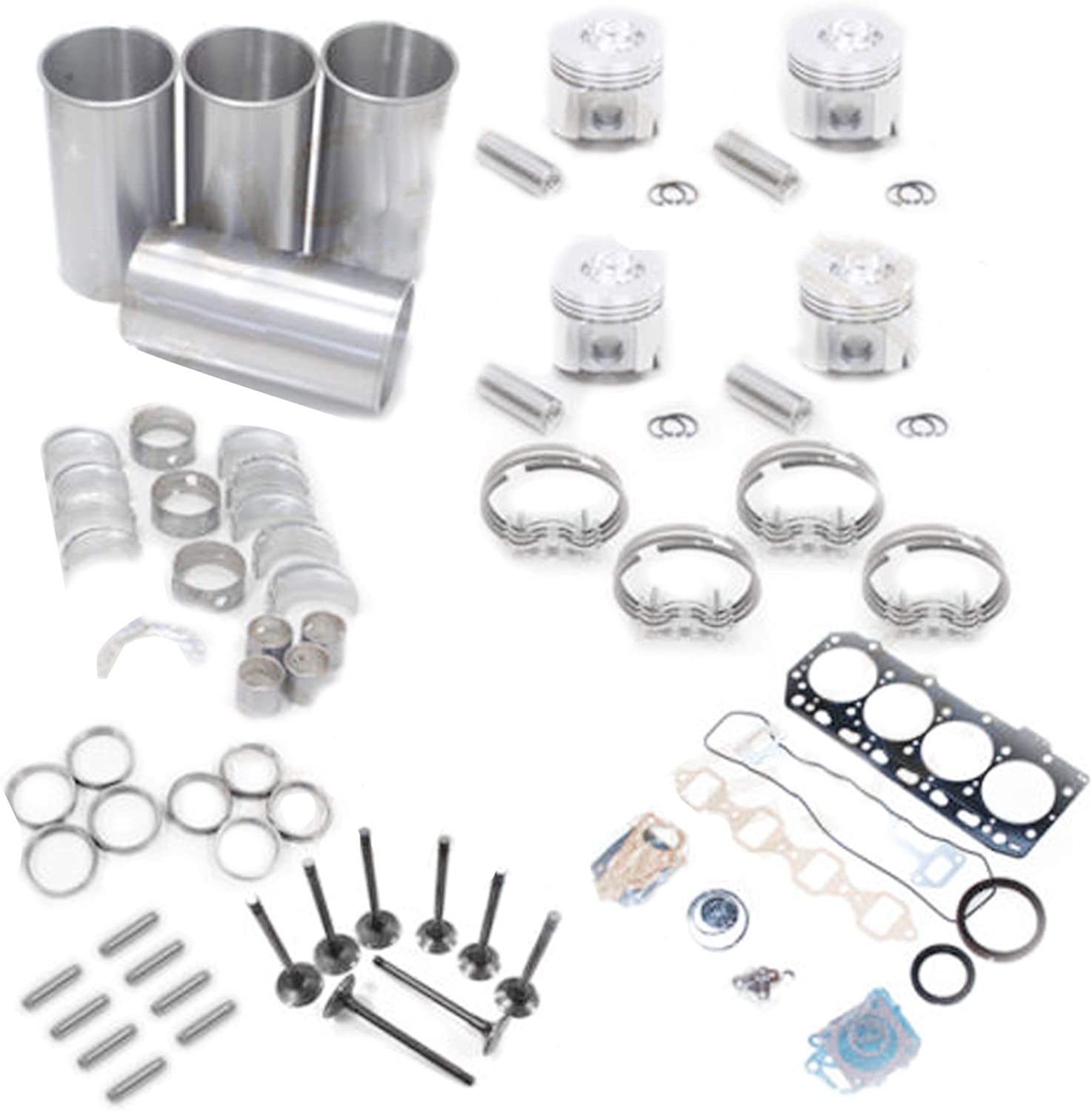 Engine Overhaul Rebuild Kit for Komatsu 4D95-1 Excavator PW60-3 PW60S-3 Piston Part Number 6204-31-2121