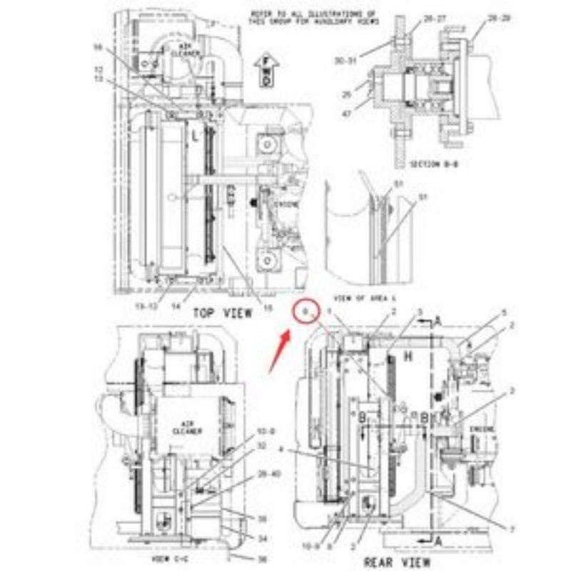 Fan Drive Hydraulic Motor 143-8080 for Caterpillar CAT Excavator 345B Engine 3176C