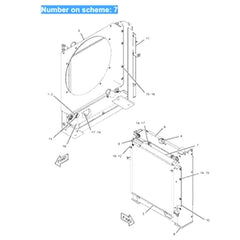 For Caterpillar Excavator CAT 306E Engine C2.6 Hydraulic Oil Cooler 363-6282