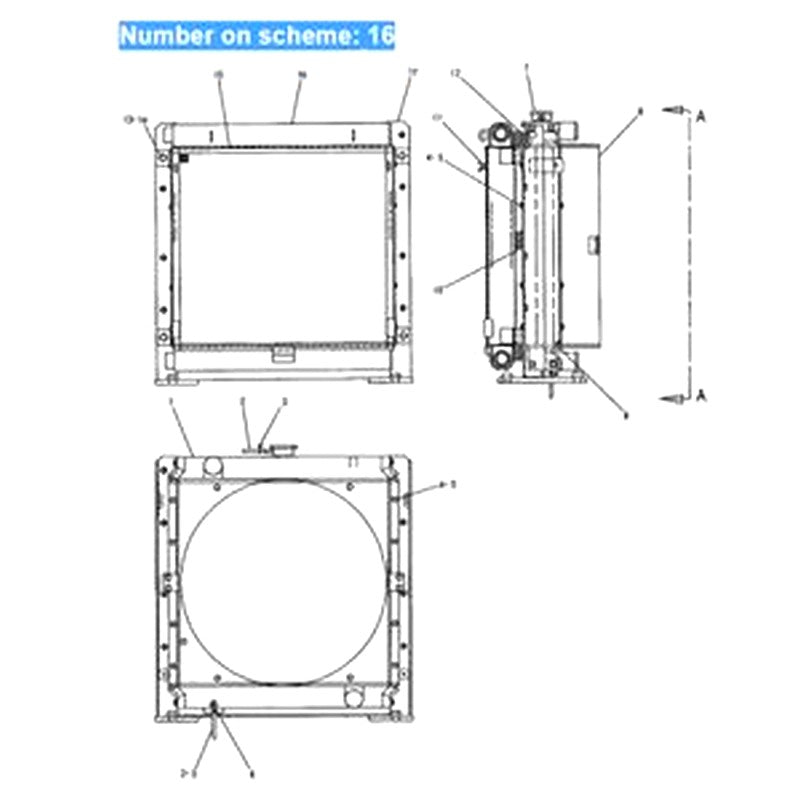 For Caterpillar Excavator CAT 311B 312B Engine 3064 Hydraulic Oil Cooler 118-9949