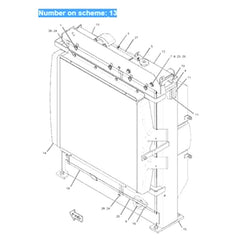 For Caterpillar Excavator CAT 315D L 319D L 319D LN Engine C4.2 Hydraulic Oil Cooler 281-3525